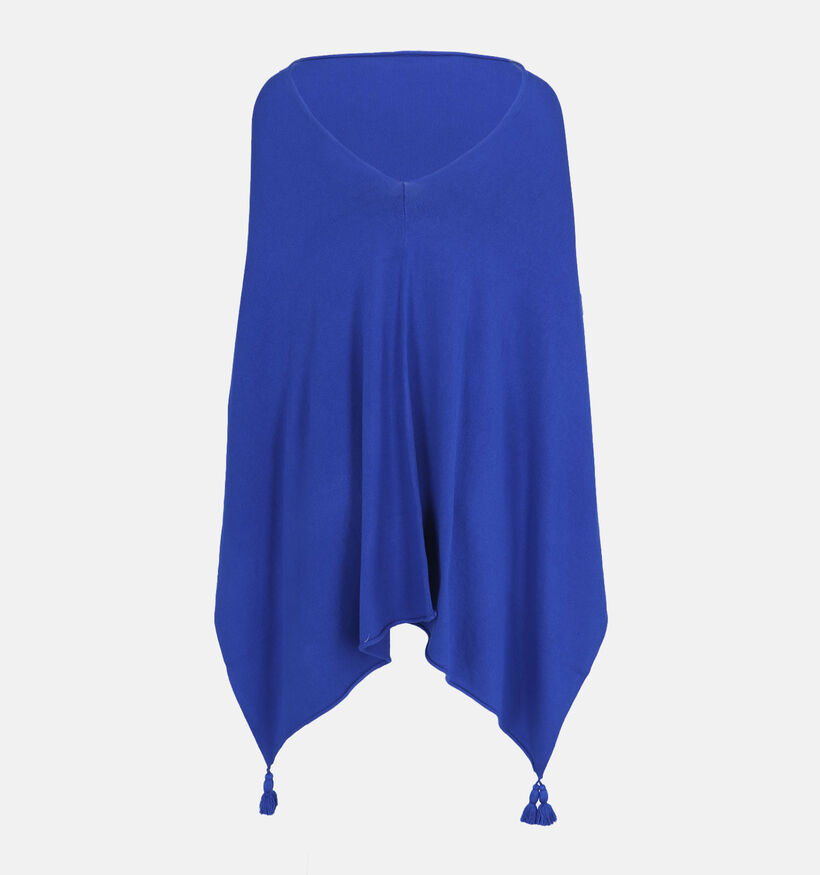 comma Blauwe Poncho voor dames (337499)
