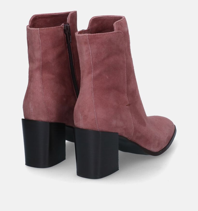 Signatur Bottines à talons en Rose foncé pour femmes (314676)