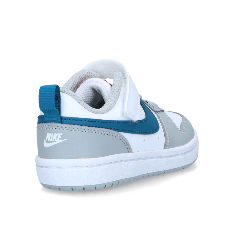 Nike Court Borough Zwarte Sneakers in leer (293609)