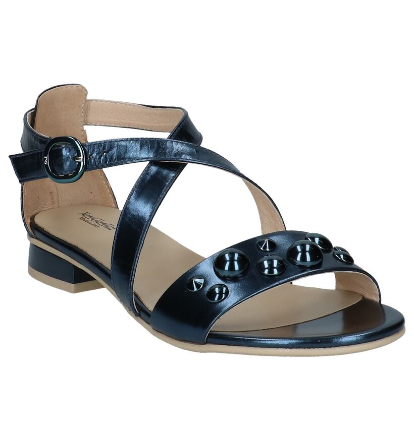 Donkerblauwe Geklede Sandalen NeroGiardini, , pdp