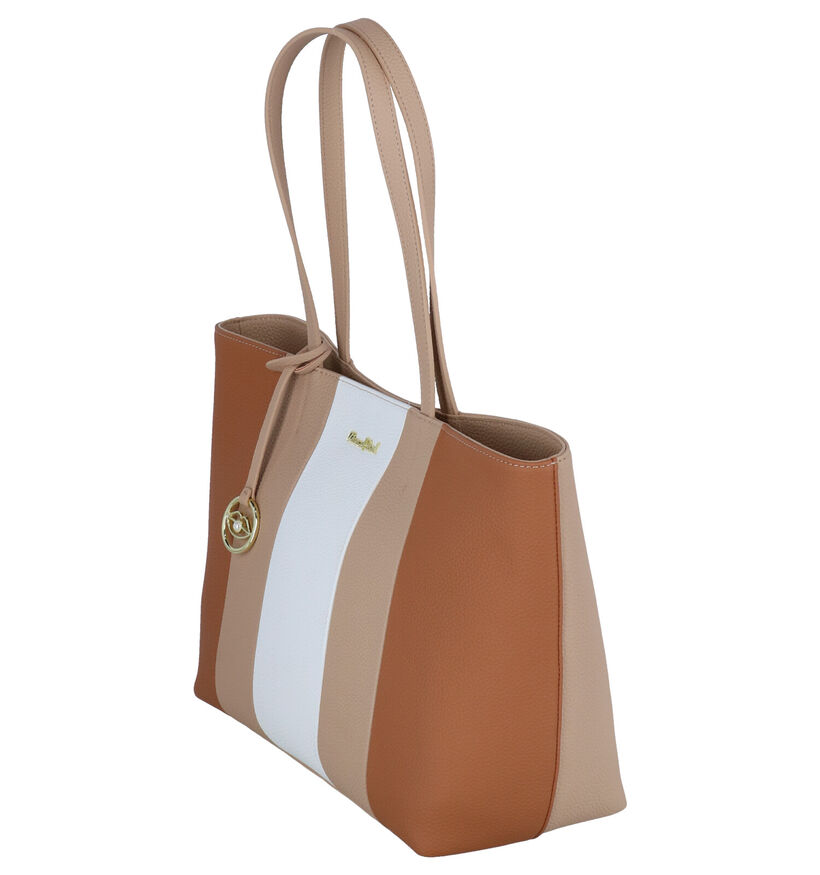 Kisses of Pearl Chloe Zwarte Shopper Tas in kunstleer (299145)