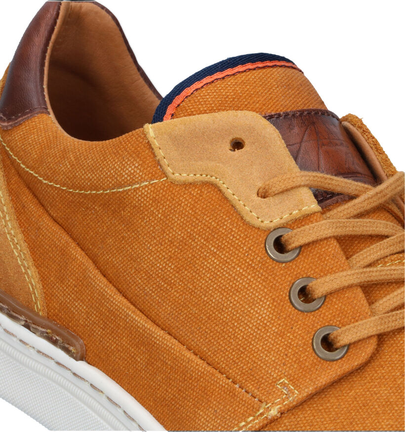 Bullboxer Chaussures à lacets en Jaune ocre pour hommes (321350) - pour semelles orthopédiques