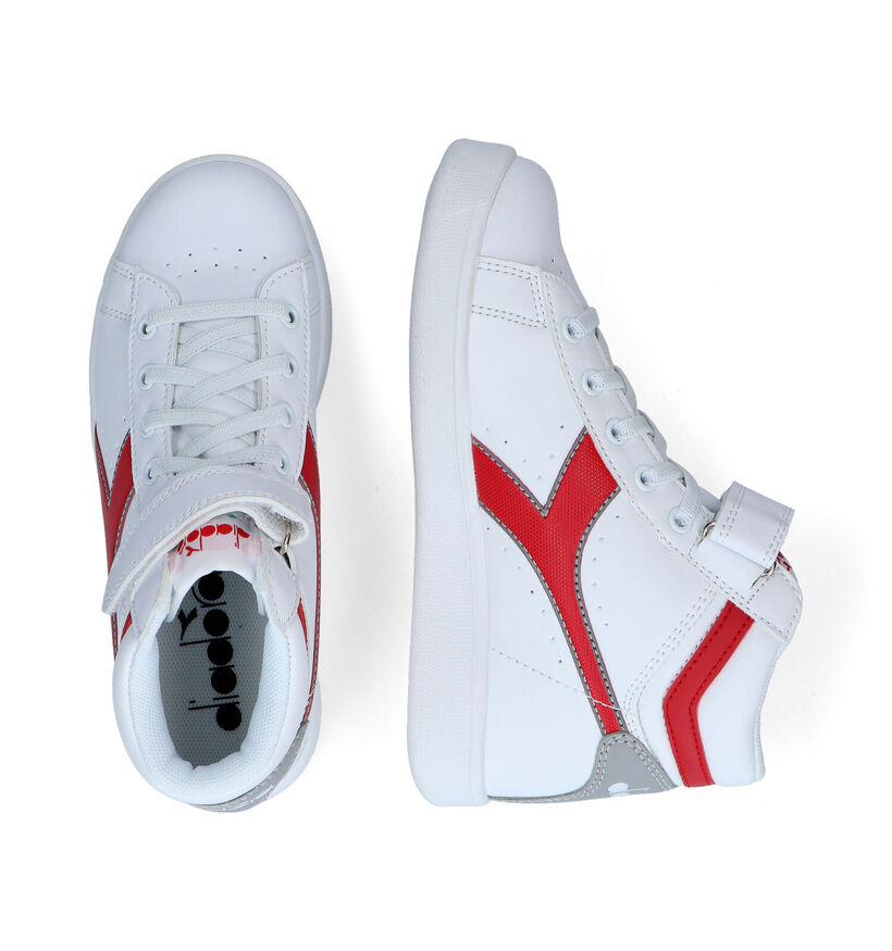 Diadora Game Witte Sneakers in kunstleer (294982)