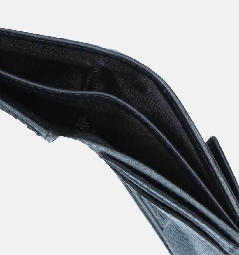 Crinkles Zwarte Overslagportemonnee voor dames (373860)