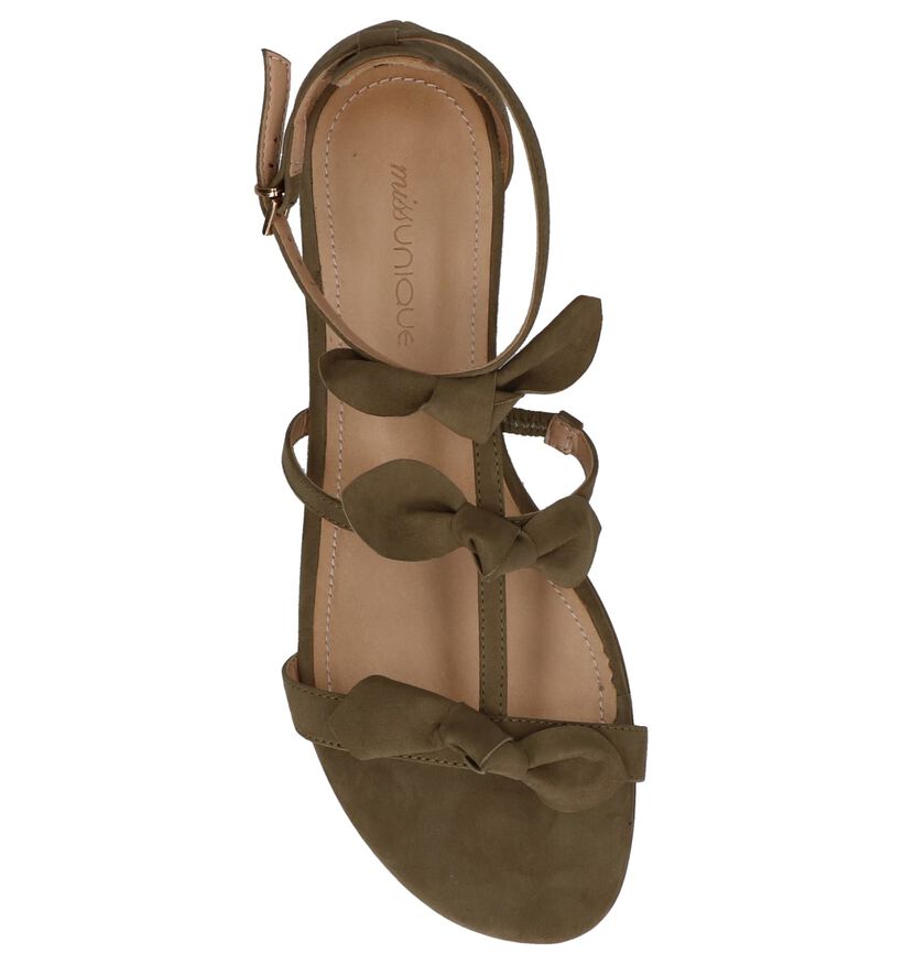 Rode Sandalen met Strikken Miss Unique in nubuck (221076)