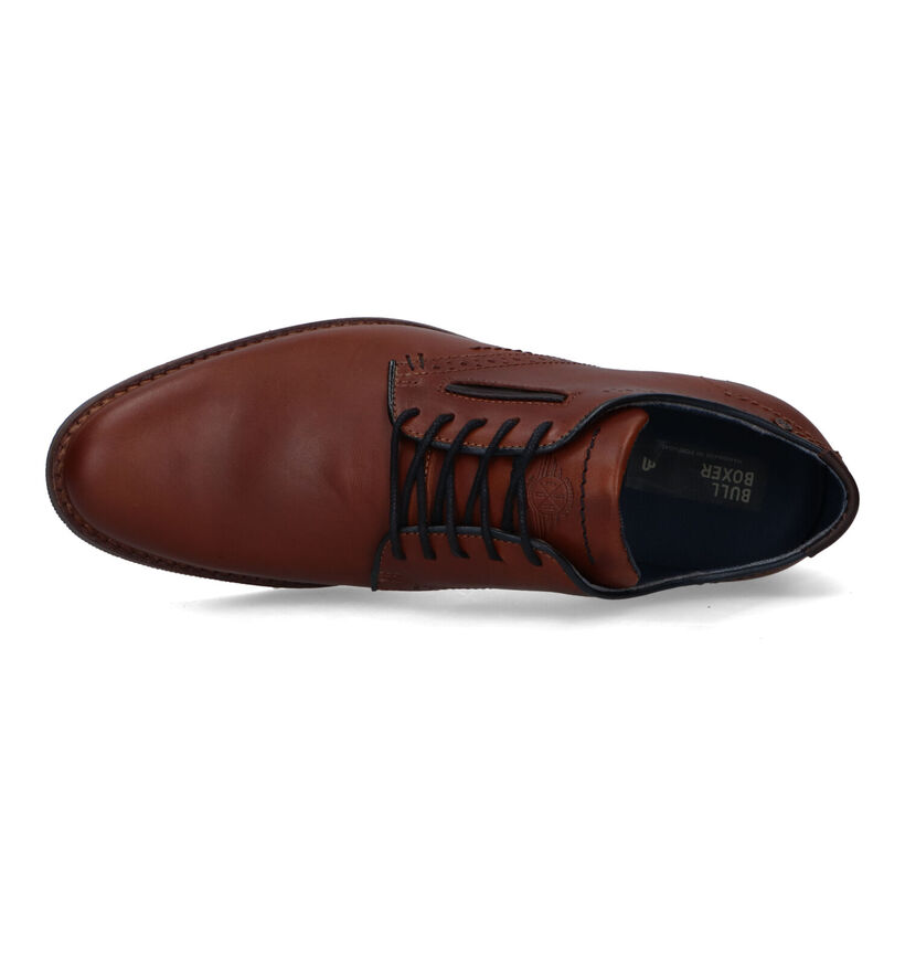 Bullboxer Chaussures classiques en Cognac pour hommes (323410) - pour semelles orthopédiques