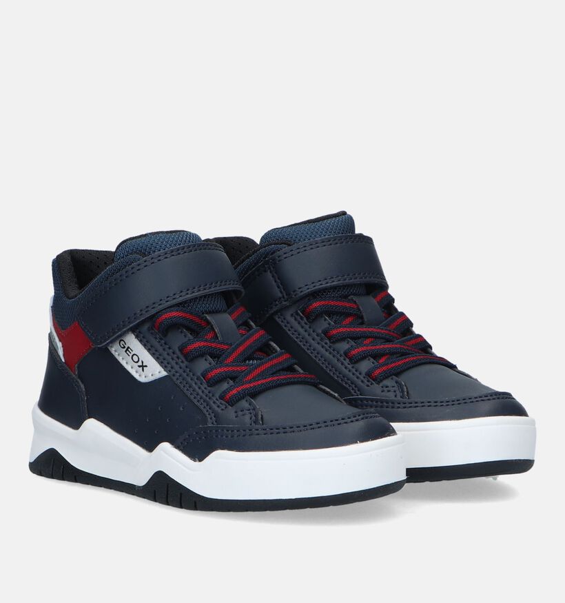 Geox Perth Blauwe Hoge Sneakers voor jongens (330084)