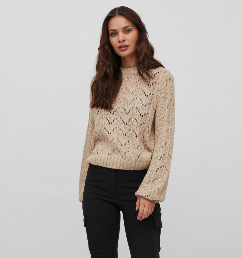 Vila Sultan Pull en Beige pour femmes (338134)