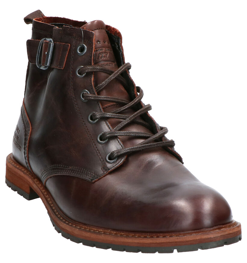 Bullboxer Bottines en Brun foncé en cuir (260611)