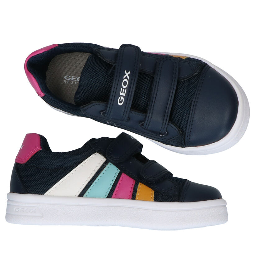 Geox Djrock Blauwe Sneakers voor meisjes (304207) - geschikt voor steunzolen