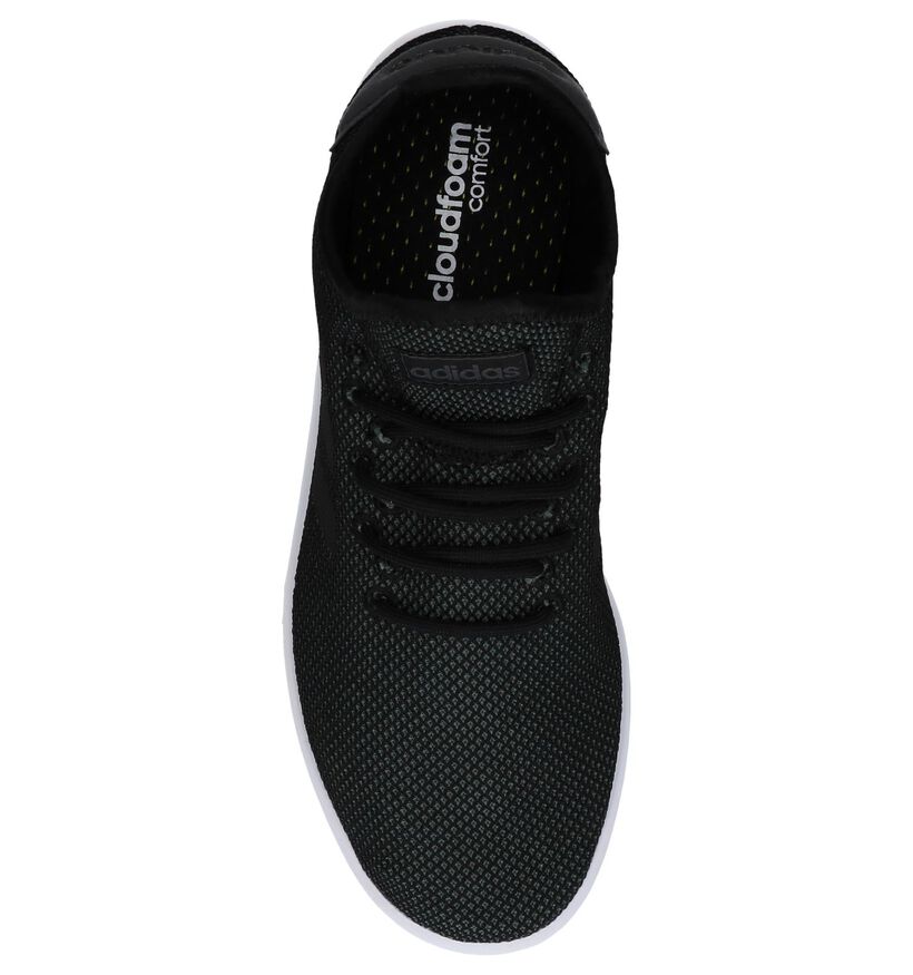 Zwarte Slip-on Sneakers adidas Court Adapt in stof (237219)