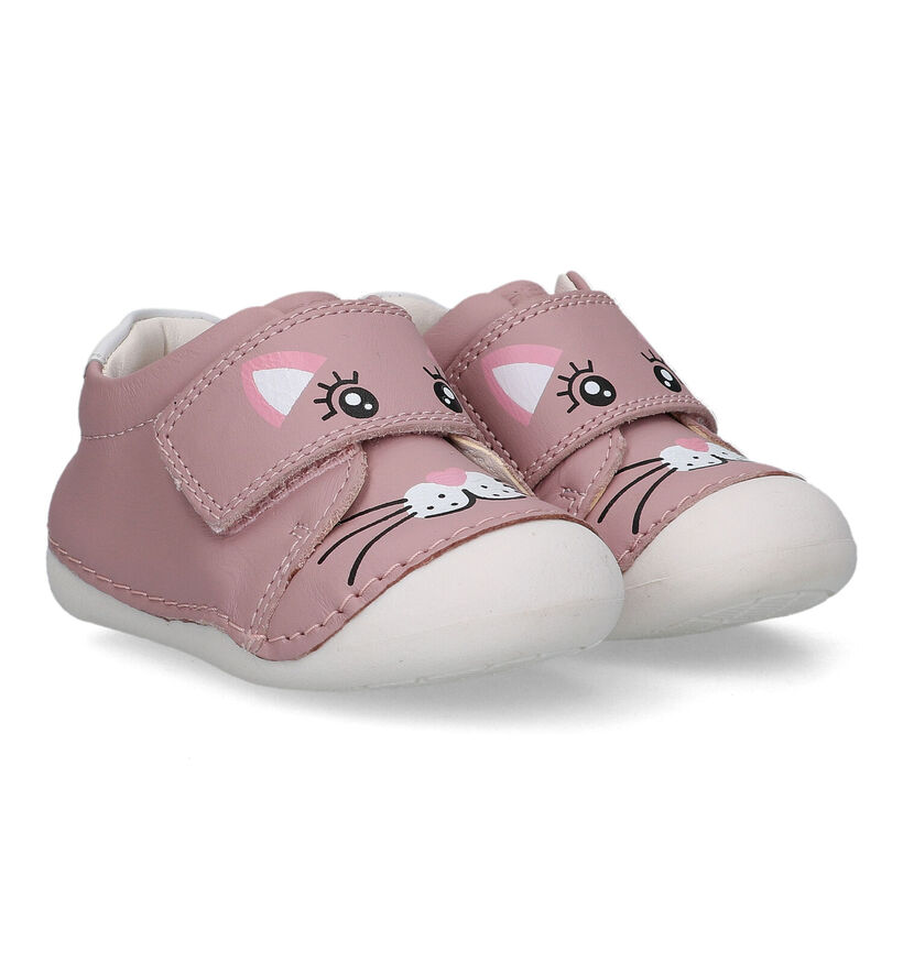 Geox Tutim Beige Babyschoentjes in leer (320636)