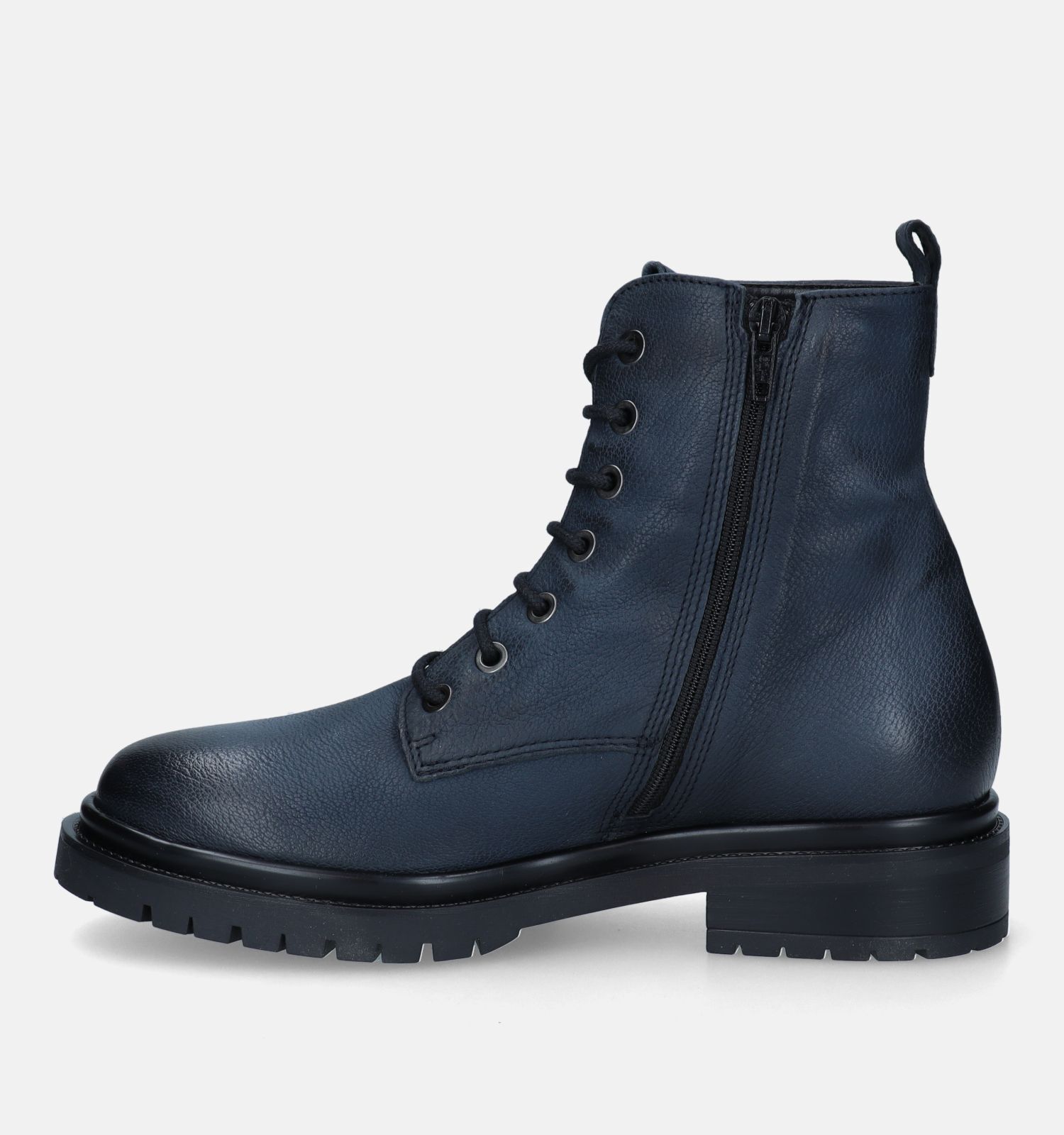 Veterboots shop dames blauw