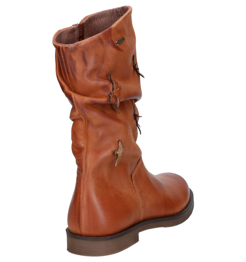 STONES and BONES Selva Bottes basses en Cognac en cuir (255539)