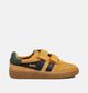 Gola Chaussures à scratch en Jaune pour garçons, filles (361007) - pour semelles orthopédiques