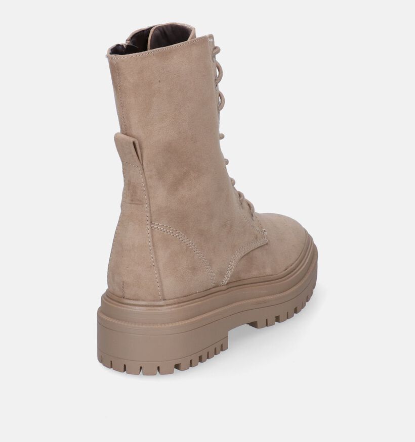 Signatur Boots à lacets en Beige pour femmes (296062)