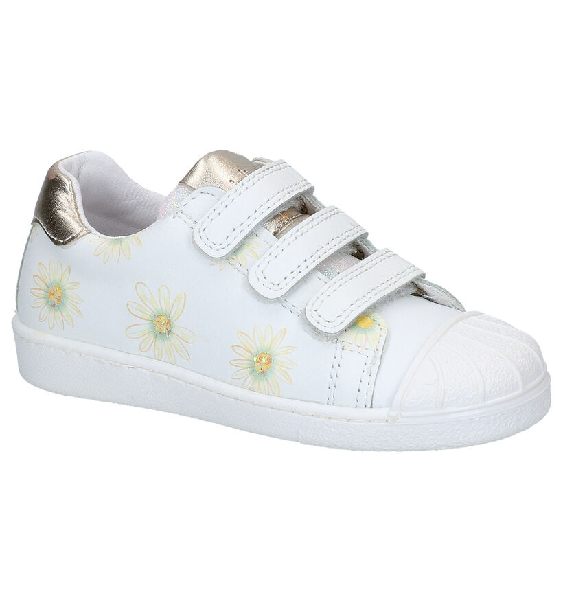 Kipling Virani Witte Velcroschoenen in leer (289325)