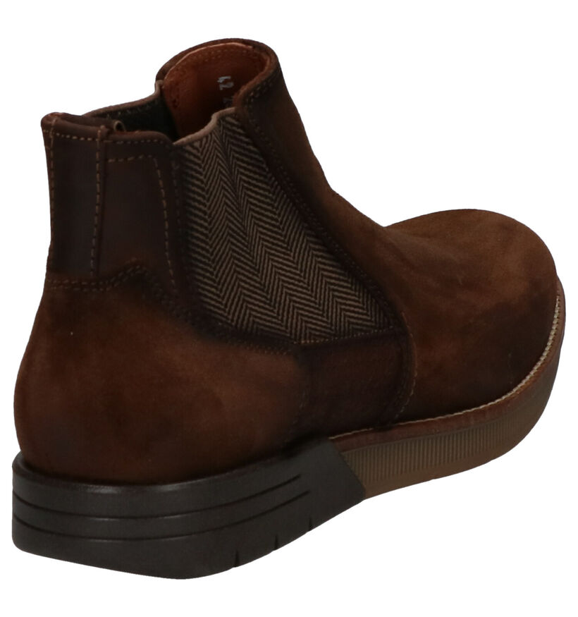 Braend Chelsea Boots en Brun foncé en nubuck (261043)