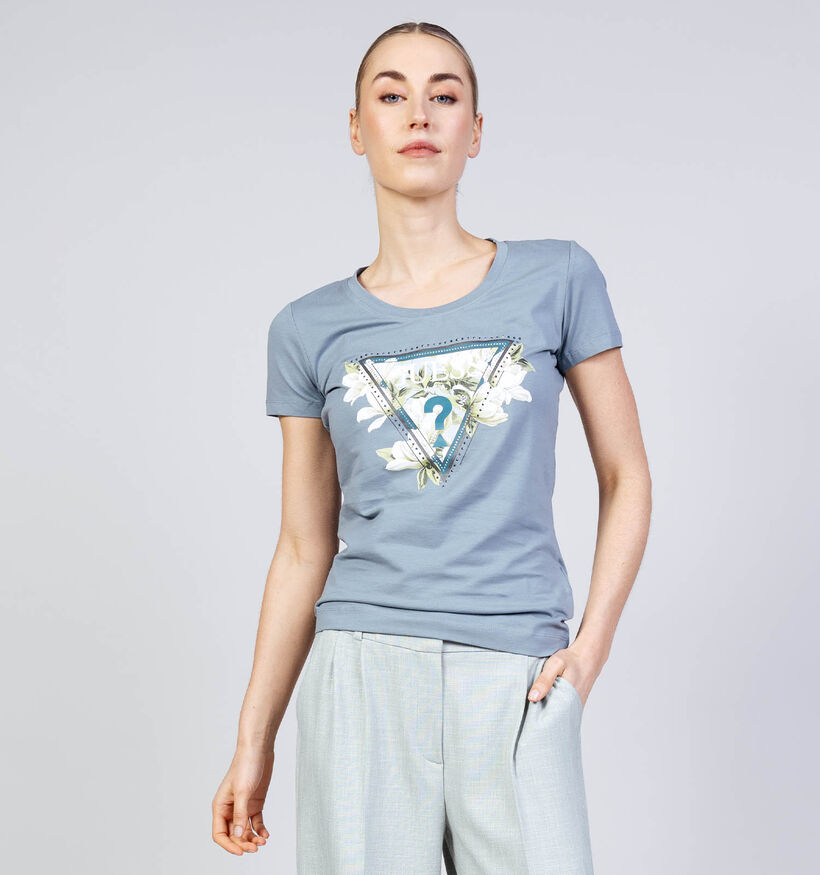 Guess Donkerblauwe T-shirt voor dames (366585)