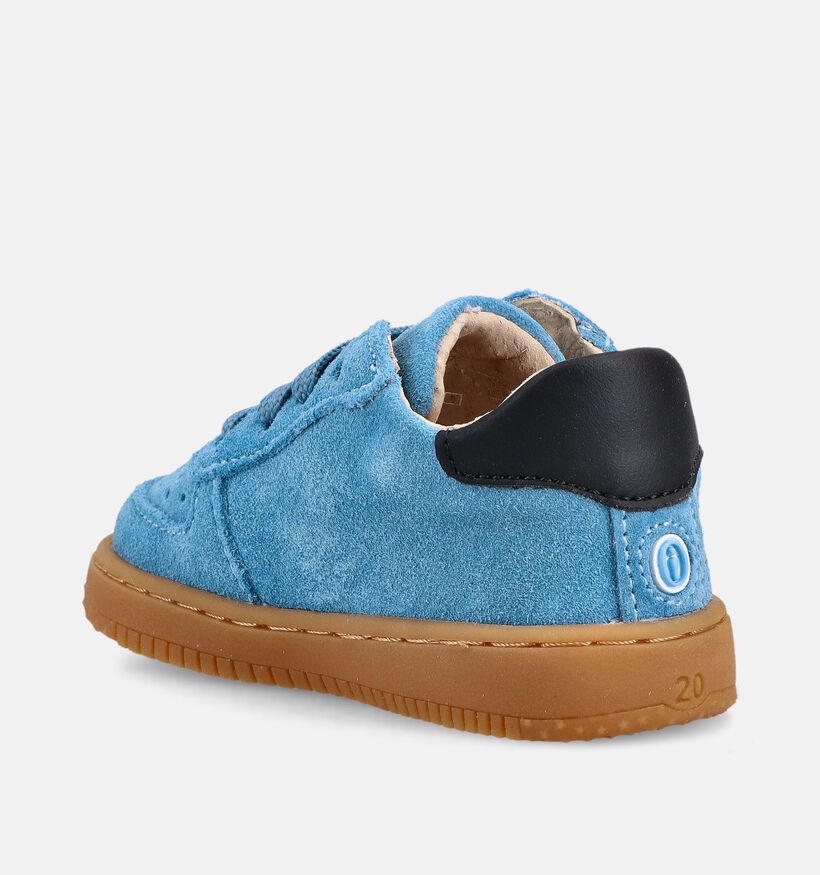 Shoesme Baskets pour b&eacute;b&eacute; en Bleu/Orange pour filles, gar&ccedil;ons (372288) - pour semelles orthop&eacute;diques