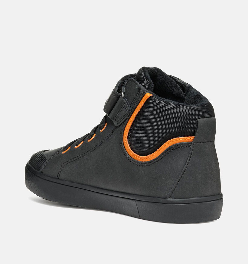 Geox Gisli Zwarte Hoge schoenen voor jongens (345945) - geschikt voor steunzolen
