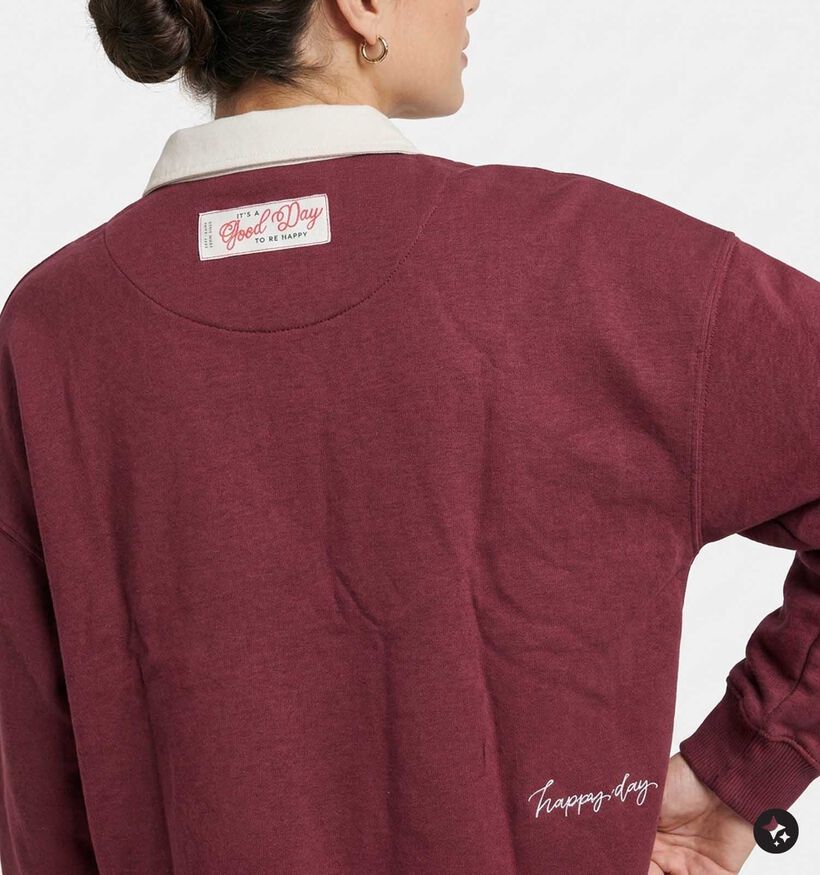 The Shirt Project Sweatshirt en Bordeaux pour femmes (381895)