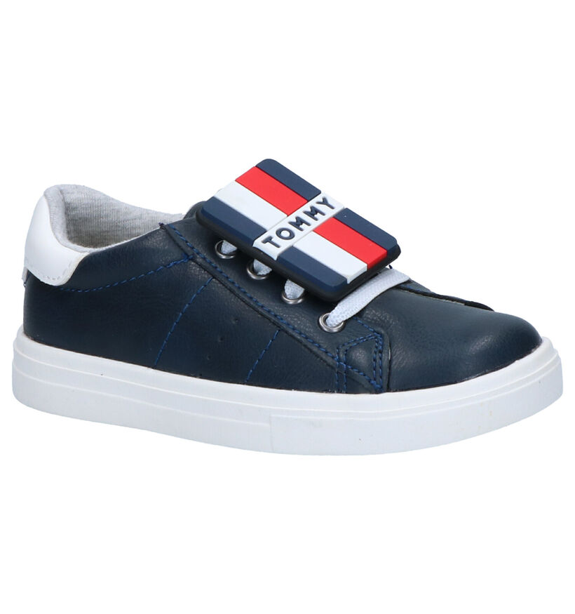 Tommy Hilfiger Baskets basses en Bleu foncé en simili cuir (266591)