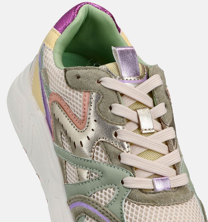 Posh by Poelman Groene Veterschoenen voor dames (368756) - geschikt voor steunzolen