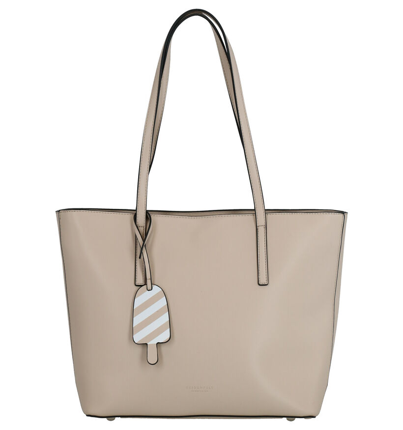 Seidenfelt Lyngdal Beige Shopper in kunstleer (272602)