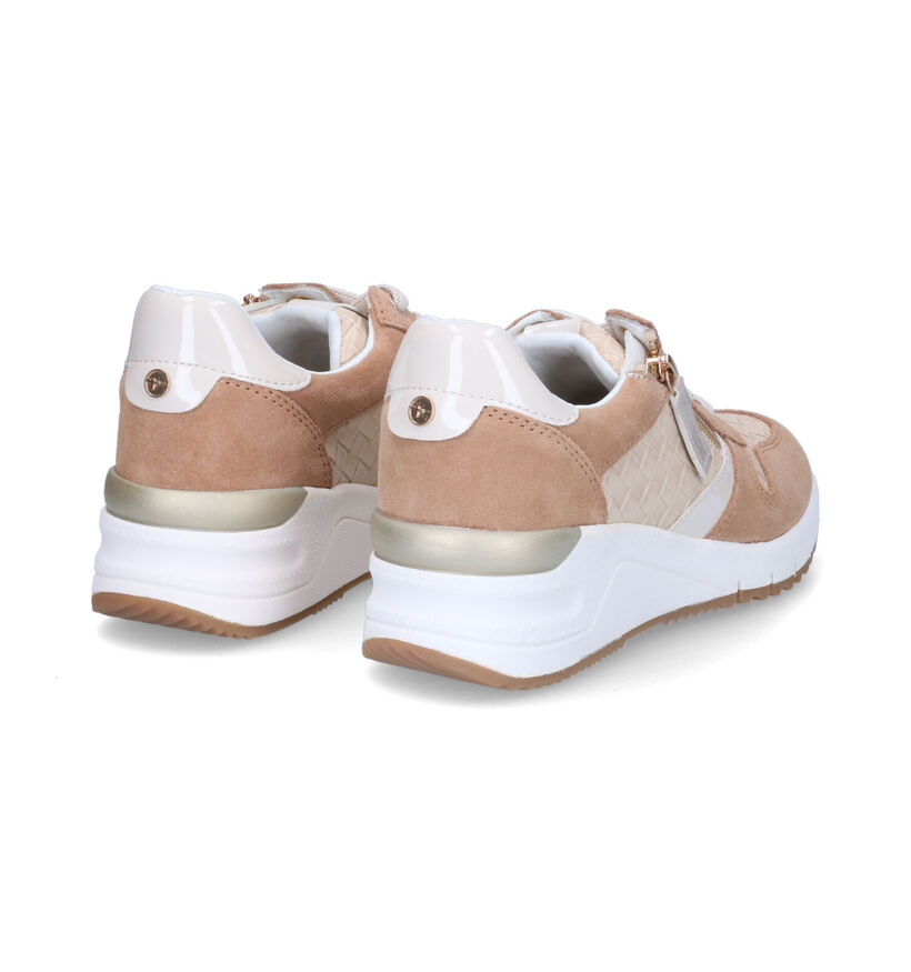 Tamaris Beige Sneakers voor dames (306318) - geschikt voor steunzolen