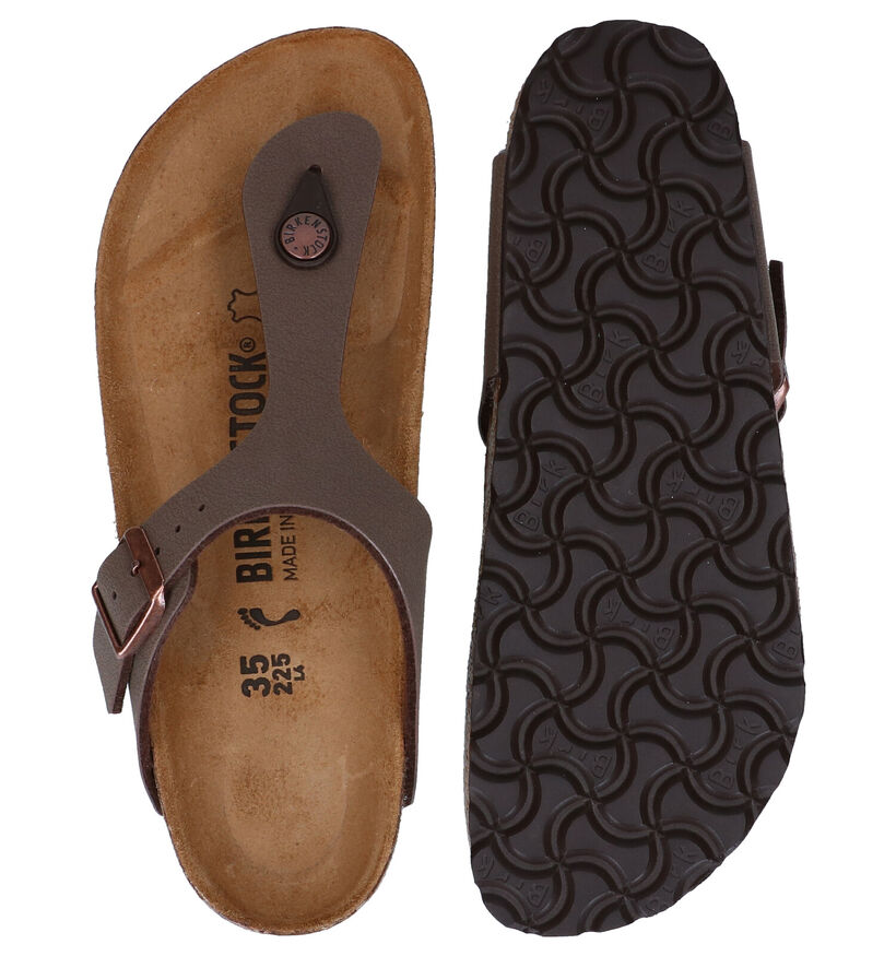 Birkenstock Gizeh Zwarte Teenslippers voor jongens (338075)