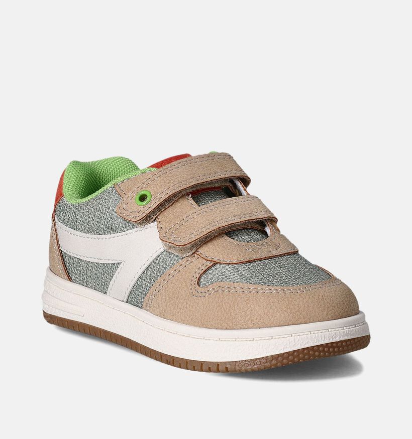 SJ Beige Velcroschoenen voor meisjes, jongens (354464) - geschikt voor steunzolen