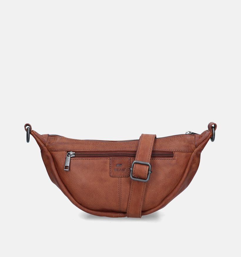 Bear Design Sac porté croisé en Cognac pour femmes (350797)