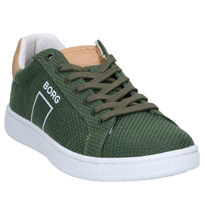 Björn Borg Chaussures à lacets en Vert foncé en textile (286397)