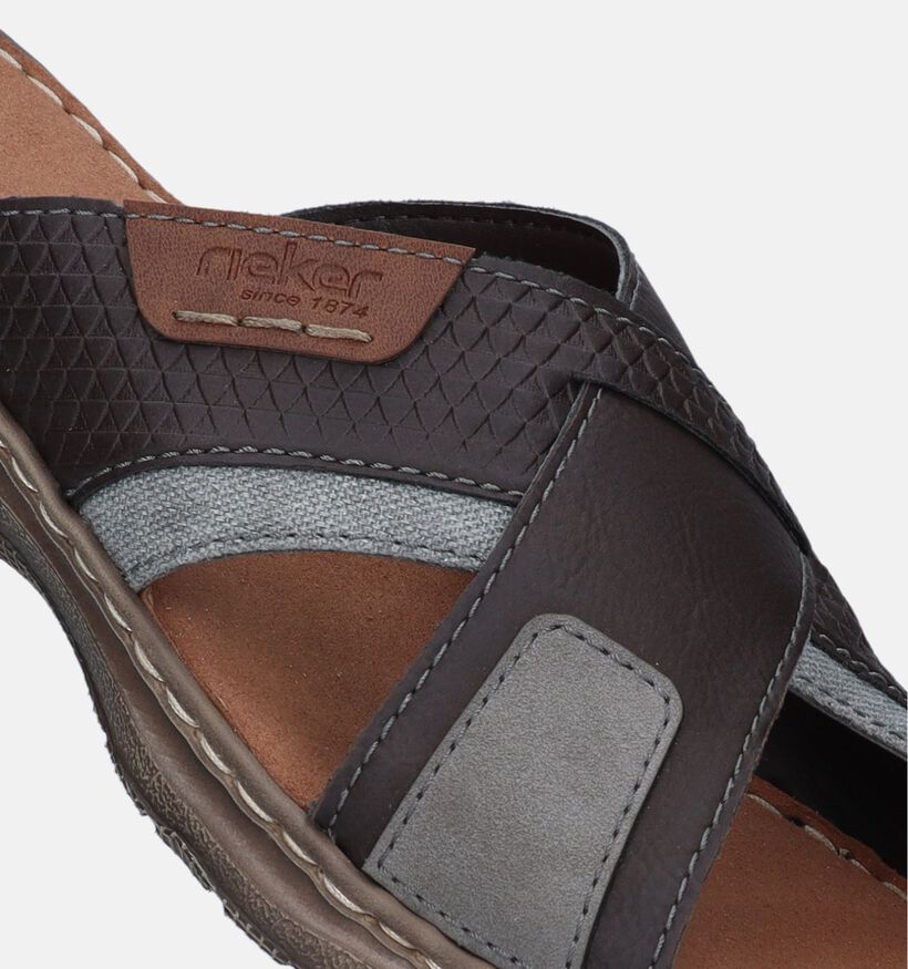Rieker Bruine Slippers voor heren (354821)