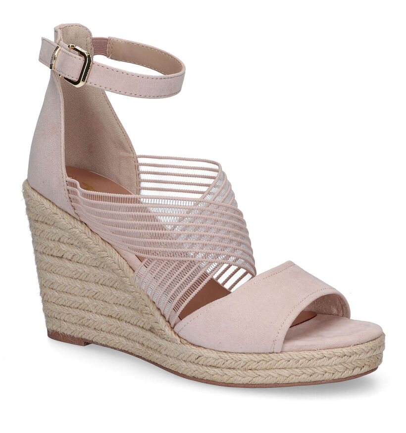 Tamaris Sandales en Beige en textile (307611)