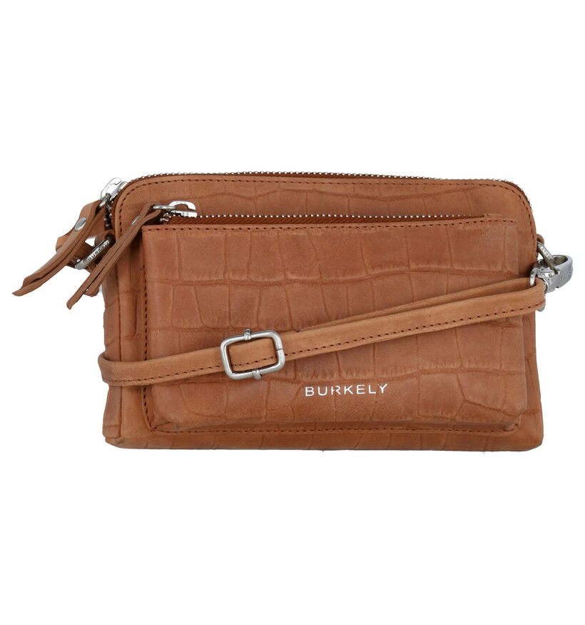 Burkely Croco Caia Kaki Crossbody Tas in leer (297522)