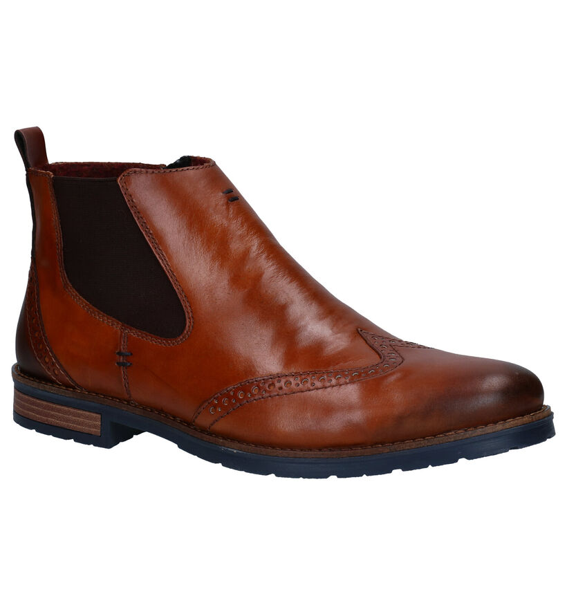 Rieker Cognac Boots in leer (281821)