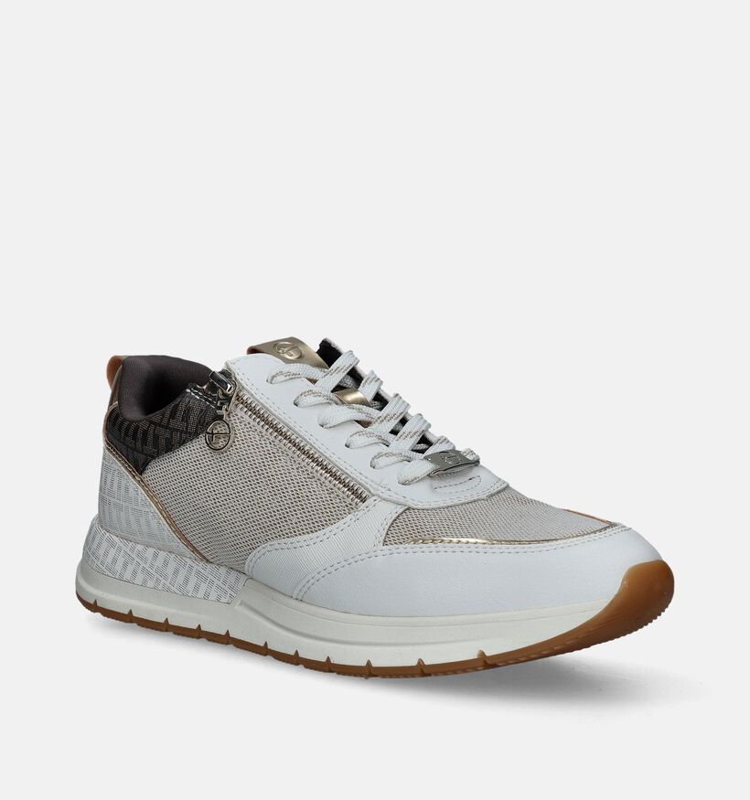 Tamaris Beige Sneakers voor dames (351523) - geschikt voor steunzolen