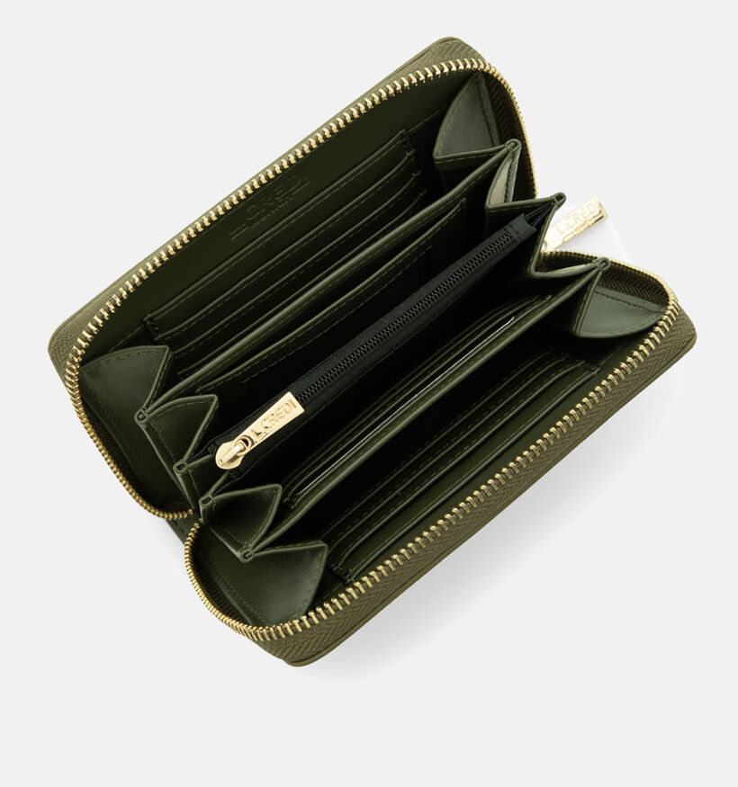 L.Credi Perla Groene Portemonnee voor dames (364421)