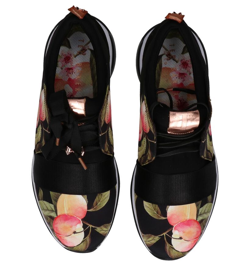 Zwarte Sneakers met Bloemenprint Ted Baker Cepapj, , pdp