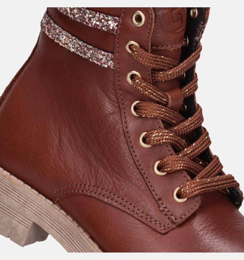 Little David Proud Cognac Boots voor meisjes (348050) - geschikt voor steunzolen