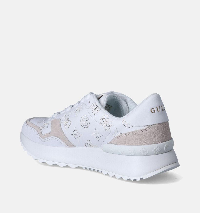 Guess Vinsa Witte Veterschoenen voor dames (350435)