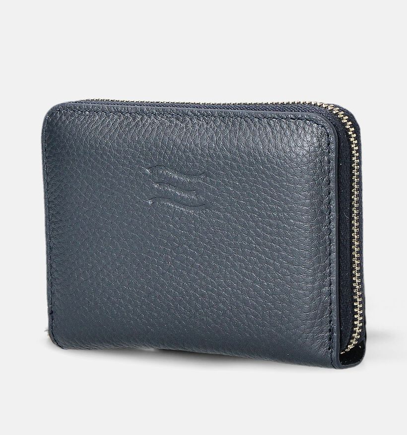 Crinkles Blauwe Ritsportemonnee voor dames (358072)