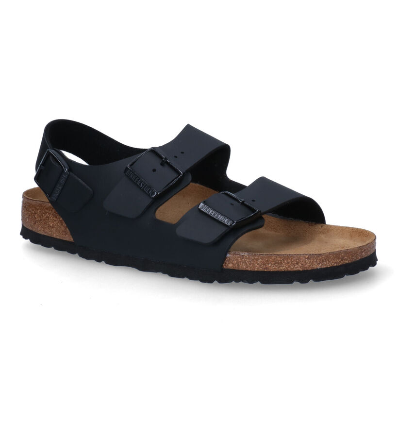 Birkenstock Milano Zwarte Sandalen in kunstleer (305410)