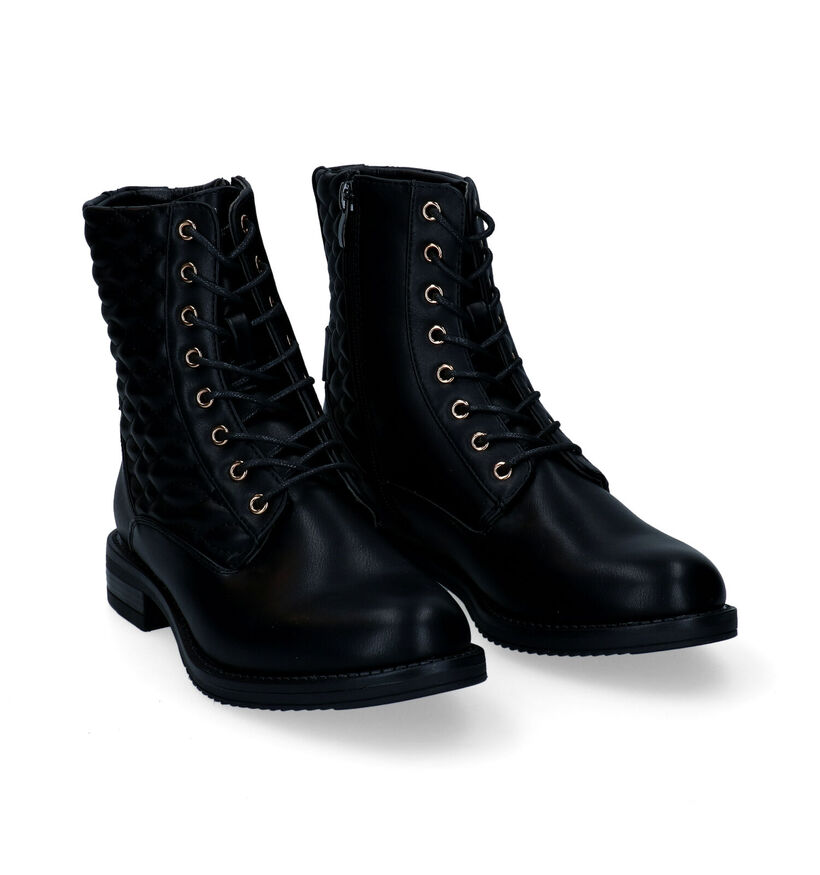 Signatur Boots à lacets en Noir en simili cuir (294908)