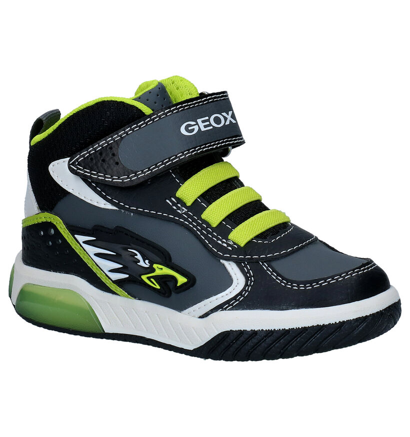 Geox Inek Blauwe Hoge Sneakers in kunstleer (295097)