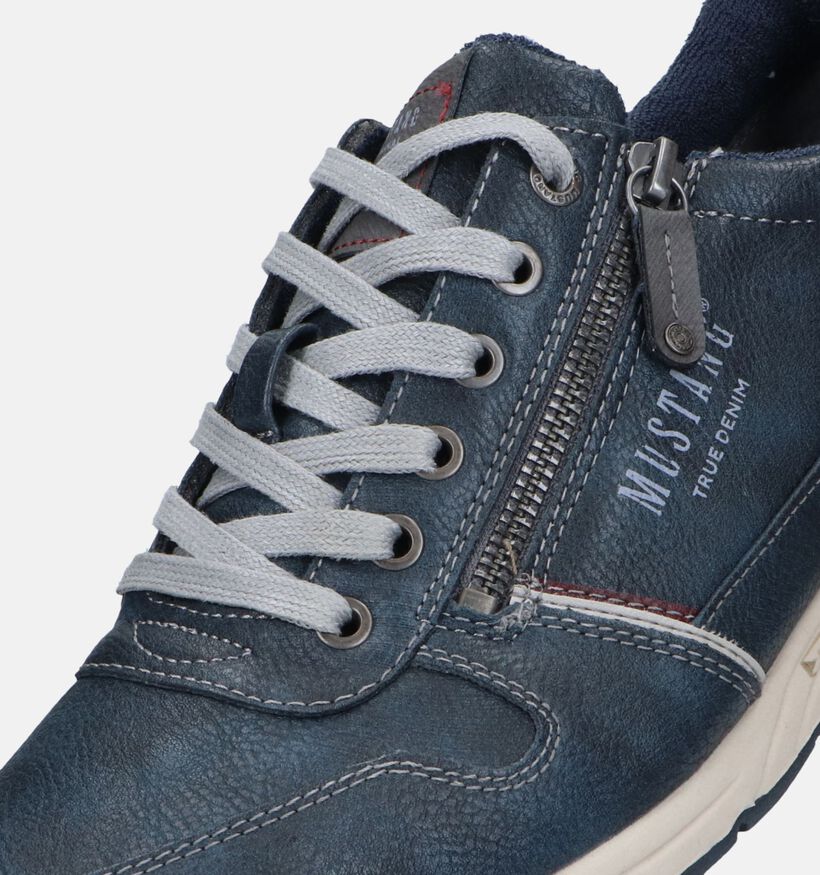 Mustang Chaussures à lacets en Bleu foncé pour hommes (329592) - pour semelles orthopédiques