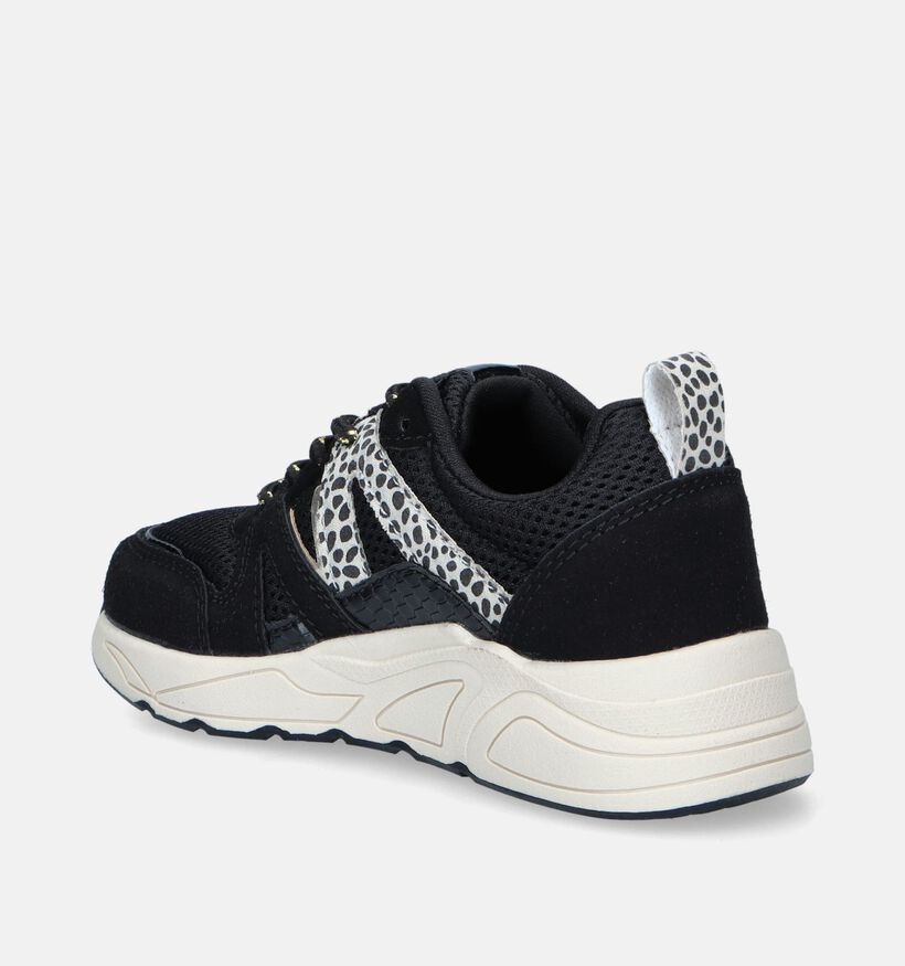 Poelman Baskets basses en Noir pour filles (353603) - pour semelles orthopédiques