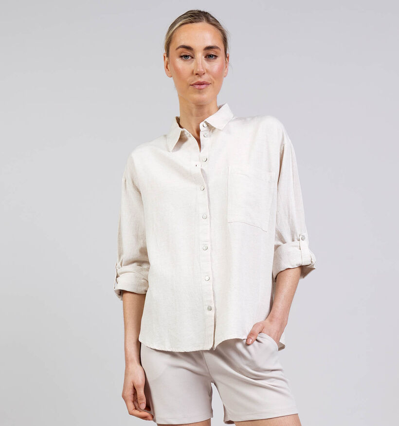 Vila Prisilla Loose Lichtbeige Hemd voor dames (368040)